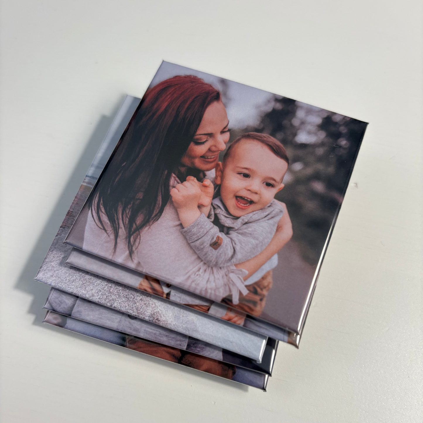 Collection of 6 personalized magnets size 2.5x2.5 inches
